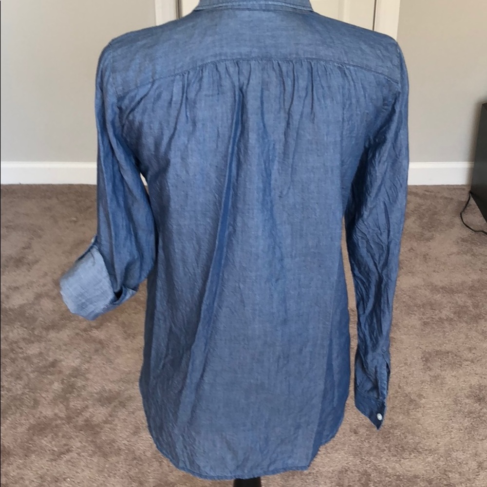 Loft Chambray Button Up - image 2